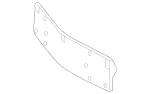 2318170978 - Attachment Parts: License Plate Holder for Mercedes-Benz Image