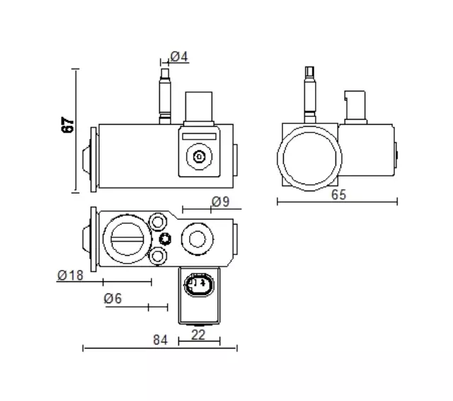 AVE144000P - Air Conditioning &amp; Heat: A/C Expansion Valve for Behr Image