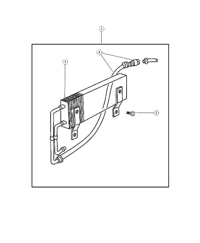 5003096AC - : Automatic Transmission Oil Cooler Hose for Jeep: Cherokee Image