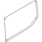 BK3Z6129711X - Body: Rear Glass for Ford: E-Transit, Transit-150, Transit-250, Transit-350, Transit-350 HD Image