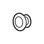 6M2Z99624B24BA - Body: Seat Back Pad Clip for Ford: Transit Connect Image