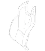 1729101904 - Driver Seat: Padding, Frt. Seat Backr for Mercedes-Benz Image