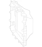 1905050200 - Radiator: Air Deflector Box for Mercedes-Benz: AMG GT, AMG GT Black Series, AMG GT C, AMG GT R, AMG GT S Image