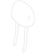 90797004009K49 - Body: Headrest for Mercedes-Benz: Sprinter 1500, Sprinter 2500, Sprinter 3500, Sprinter 3500XD, Sprinter 4500 Image