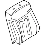 AL3Z1864810A - Body: Seat Back Pad for Ford: F-150 Image