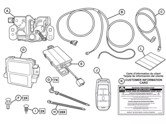 Remote Start - Mopar (82215277AG)