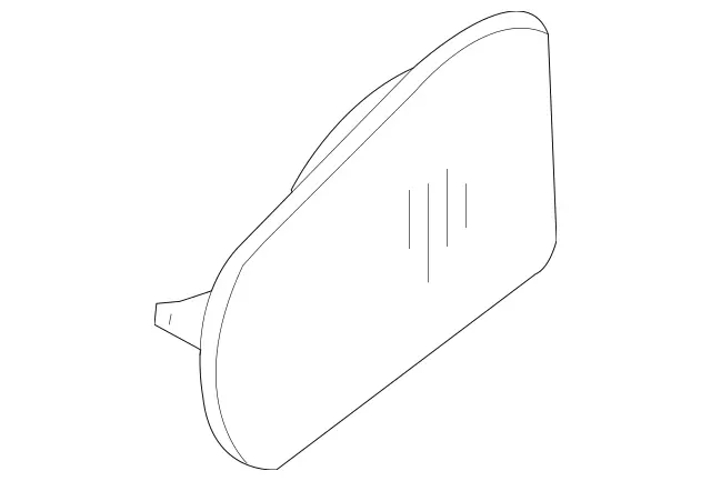 2118100521 - Body: Mirror Glass for Mercedes-Benz Image