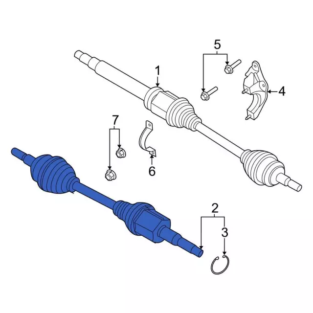 Axle Assembly - Ford (SZ6Z-3B437-B)