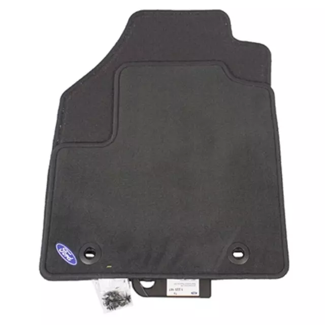 Premium Carpeted Floor Mats Front - Black - Ford (2T1Z-6113086-A)