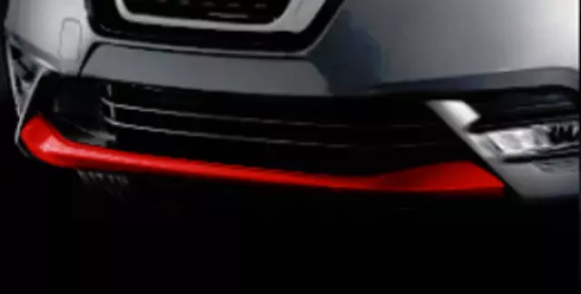 T99J35RL0D - Exterior: Front Lip Finisher, Red for Nissan Image