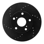 63376133L - : DFC Brake Rotor - Drilled and Slotted - Black for DYNAMIC FRICTION Image