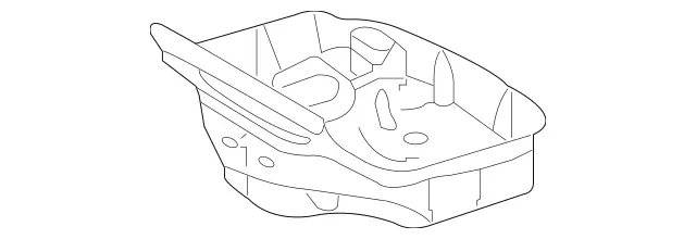 2306100275 - Substructure: Spare Wheel Well for Mercedes-Benz: SL500, SL55 AMG, SL550, SL600, SL63 AMG, SL65 AMG Image image
