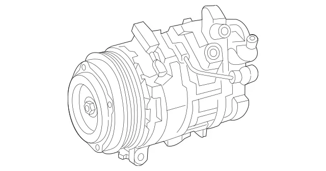 8302601 - Heating and Ventilation: Refrigerant Compressor for Mercedes-Benz: AMG GT 43, AMG GT 53, CLS450, CLS53 AMG, E53 AMG, GLE450, GLE53 AMG, GLE580, GLS450, GLS580 Image image