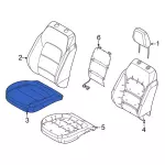 M1PZ7862900BA - Body: Cushion Cover for Ford: Bronco Sport Image