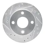 63154007L - : DFC Brake Rotor - Drilled and Slotted - Silver for DYNAMIC FRICTION Image