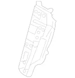 2119700629 - Rear Seat Bench: Cover for Mercedes-Benz Image