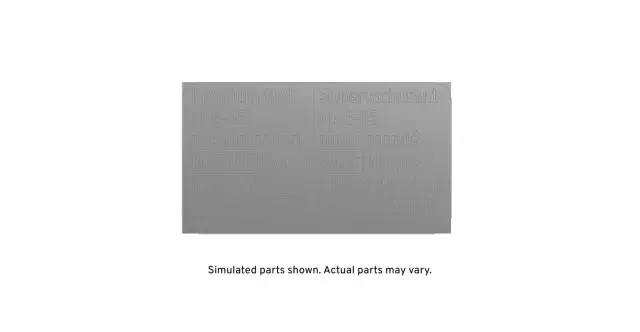 25861414 - Body: Info Label for Cadillac: Escalade, Escalade ESV, Escalade EXT | Chevrolet: Silverado 1500, Silverado 2500 HD, Silverado 3500 HD, Suburban 1500, Suburban 2500 | GMC: Sierra 1500, Sierra 2500 HD, Sierra 3500 HD, Yukon, Yukon XL 1500, Yukon XL 2500 Image