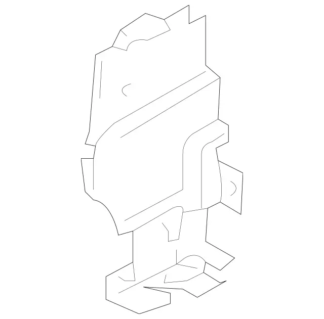 1638853014 - : Bumper Cover Bracket for Mercedes-Benz Image