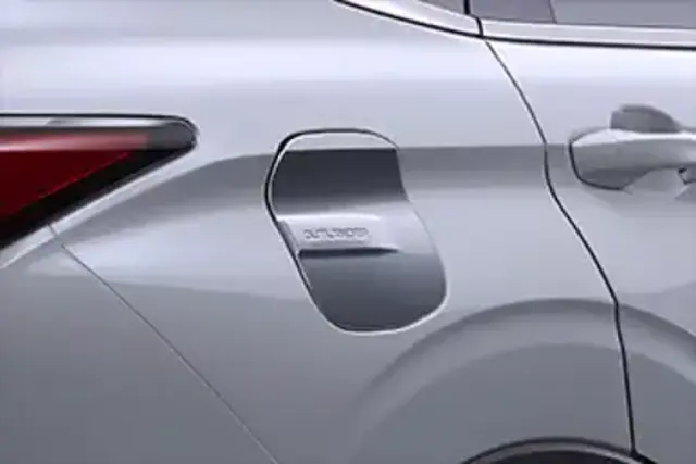 MZ569001EX - Exterior: Alloy Fuel Door, Satin, "Outlander", (R) for Mitsubishi: Outlander, Outlander PHEV Image