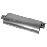 21054 - : Quiet-Flow SS Direct Fit Exhaust Muffler 3" Inlet (ID) 3" Outlet (ID) for Walker Exhaust Image