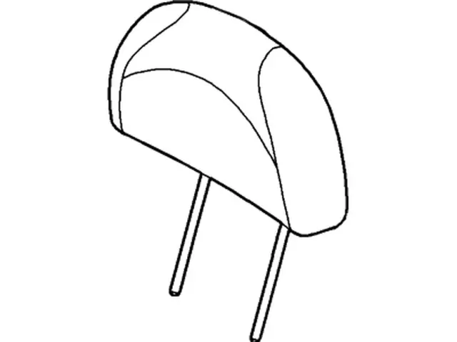 AL8Z78611A08HC - Body: Headrest, Outer for Ford: Escape Image