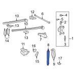 5U2Z18V124GA - Suspension: Suspension Shock Absorber for Ford: Excursion Image