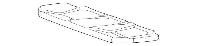 2109201650 - Rear Seat Bench: Padding for Mercedes-Benz Image