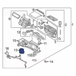 MB3Z19805H - : 2021-2024 Ford Bronco - Blower Motor for Ford: Bronco Image