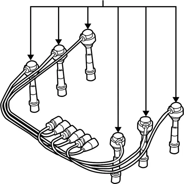 22450F6625 - : Spark Plug Wire Set for INFINITI: M30 Image