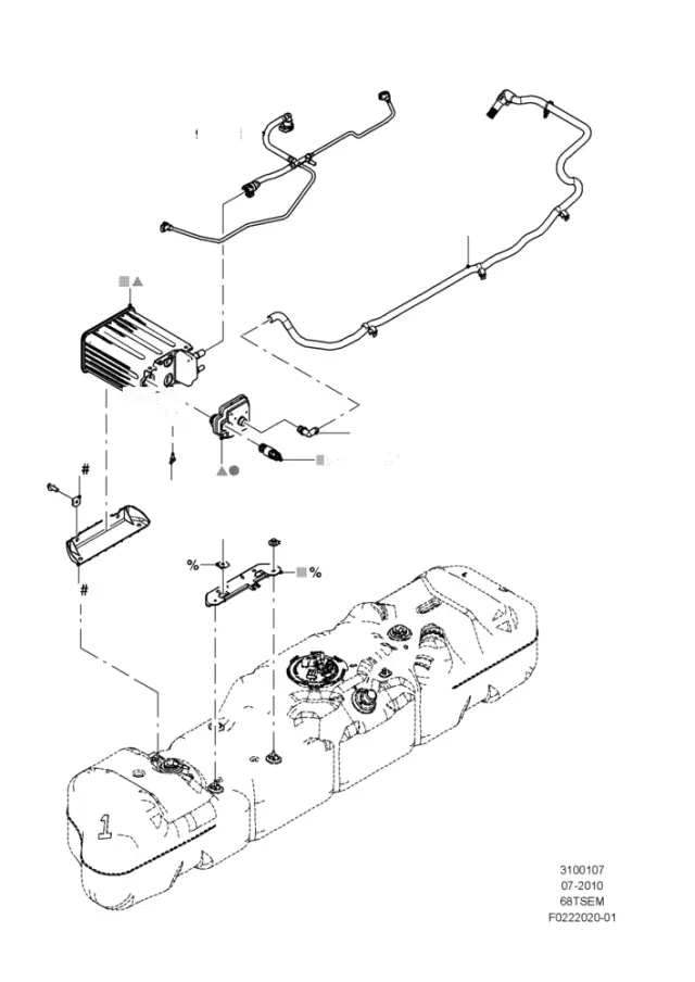 BC2Z9D653E - Emission System: Vapor Canister for Ford Image