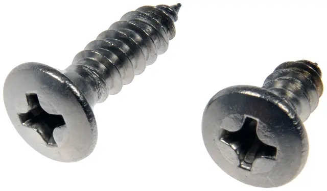 784140D - : Self Tapping Screws - Stainless Steel - Oval Head - No.10 X 1/2 In., 3/4 In. for Dorman Image