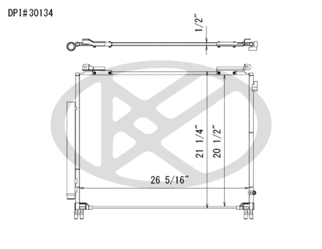 CD091277 - : Koyorad A/C Condenser for Koyo Image