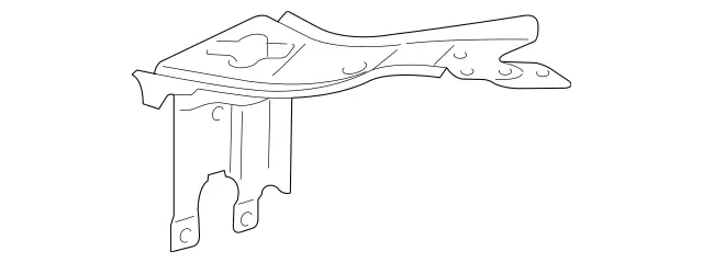 2196200328 - Cowl, Front Panel: Bracing for Mercedes-Benz: CLS500, CLS55 AMG, CLS550, CLS63 AMG Image image