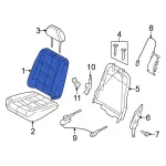 5F9Z7466600HAC - Body: Seat Back Cover for Ford: Freestyle Image