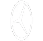 90681710165337 - : Emblem for Mercedes-Benz Image