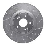 63103032R - : DFC Brake Rotor - Drilled and Slotted - Silver for DYNAMIC FRICTION Image