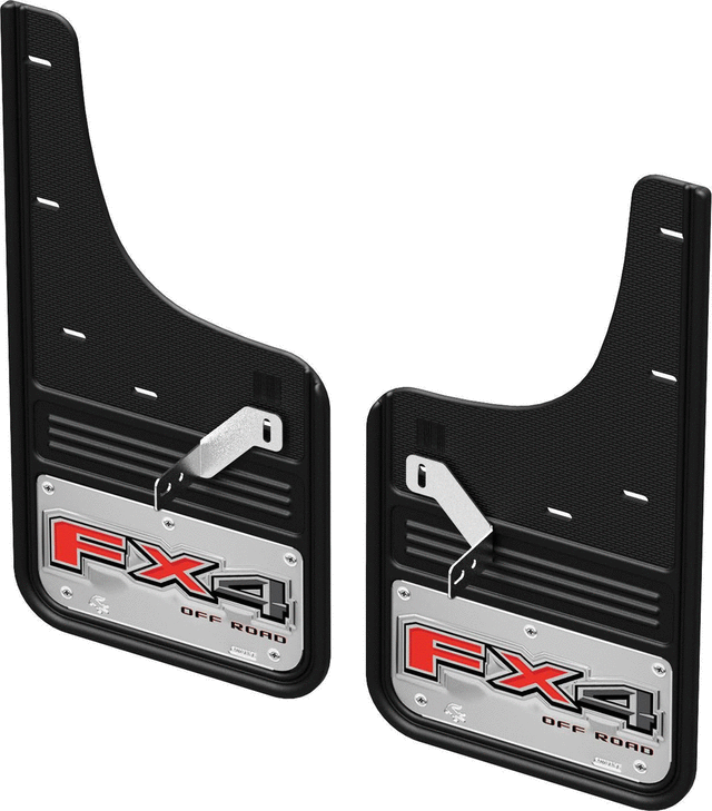 VML3Z16A550CB - Body: Splash Guards - Front Pair - Fx4 Chrome for Ford: F-150 Image