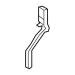 KT1Z8472A - Body: Shutter Bracket for Ford: Transit Connect Image