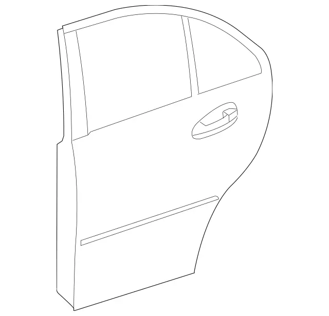 204730220064 - Rear Doors: Rear Door for Mercedes-Benz: C250, C300, C350 Image image