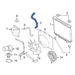 LC2Z8286B - Cooling System: Hose Assembly for Ford: E-350 Super Duty, E-450 Super Duty Image