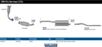 28009 - : SoundFX Direct Fit Exhaust Muffler Overall Length 47.750 IN for Walker Exhaust Image