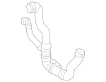 2125015784 - : Radiator Hose for Mercedes-Benz Image