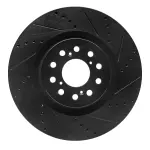 63359065L - : DFC Brake Rotor - Drilled and Slotted - Black for DYNAMIC FRICTION Image