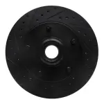 63354097L - : DFC Brake Rotor - Drilled and Slotted - Black for DYNAMIC FRICTION Image