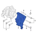 7C3Z10153AA - Electrical: Alternator Bracket for Ford: F-250 Super Duty, F-350 Super Duty, F-450 Super Duty Image