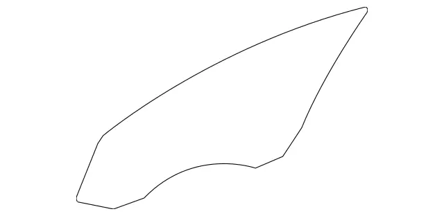 2197250710 - Front Doors: Glass Pane for Mercedes-Benz: CLS500, CLS55 AMG, CLS550, CLS63 AMG Image image