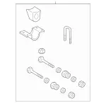 4633310044 - Springs, Suspension and Hydraulics: Repair Kit for Mercedes-Benz: G55 AMG, G550 Image