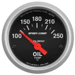 3347 - : GAUGE, OIL TEMP, 2 1/16", 100-250?F, ELECTRIC, SPORT-COMP for AutoMeter Image