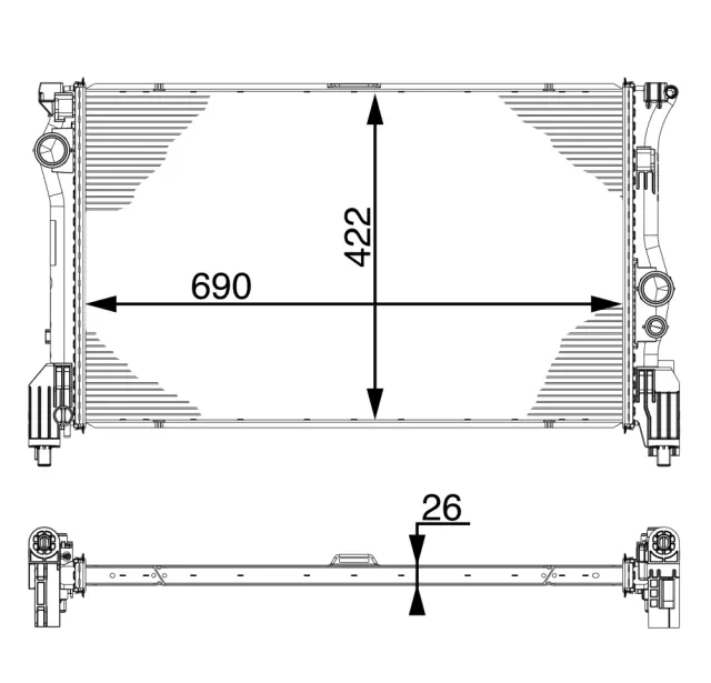 CR931000P - : Radiator for Behr Image