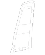 20369053251A26 - Body: Lower Center Pillar Trim for Mercedes-Benz Image
